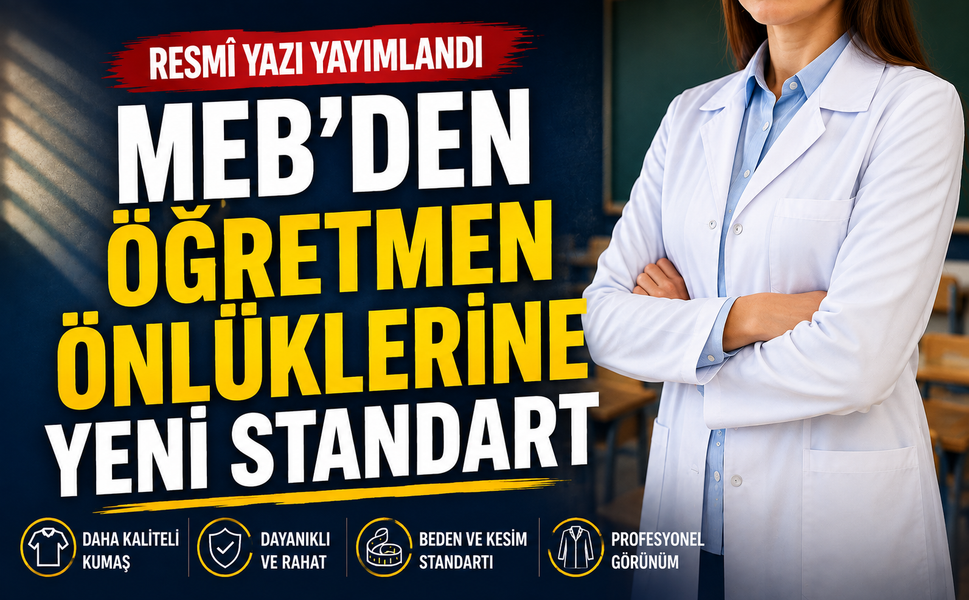MEB’den öğretmen önlüklerine yeni standart
