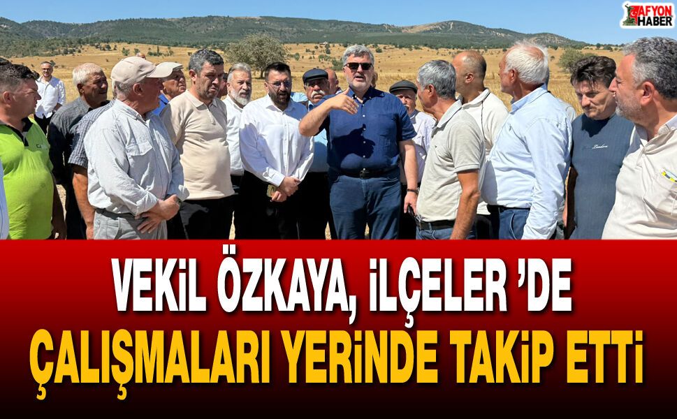 Milletvekili Özkaya, İlçeler ’de Çalışmaları Yerinde Takip Etti