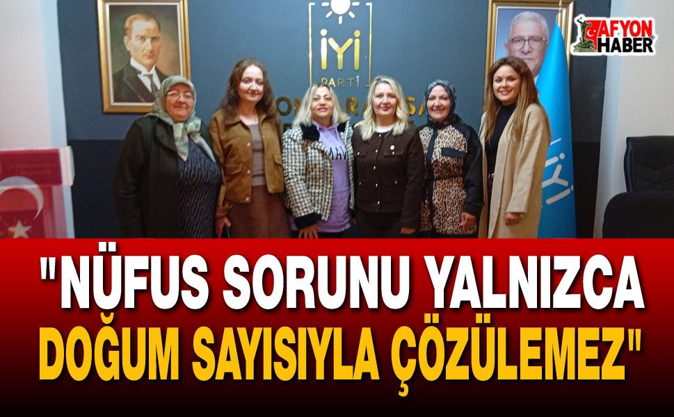 "Nüfus sorunu yalnızca doğum sayısıyla çözülemez"