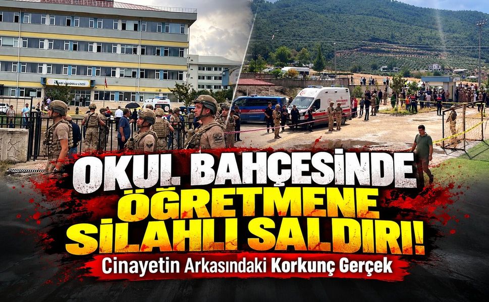 Okul bahçesinde öğretmene silahlı saldırı!