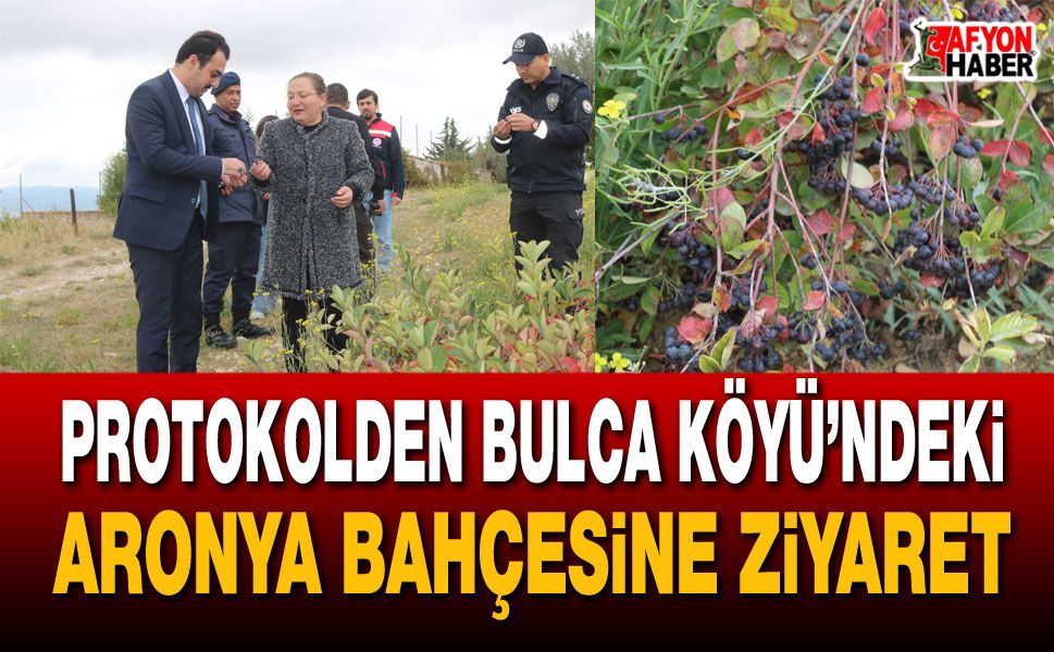 Protokolden Bulca Köyü’ndeki Aronya Bahçesine Ziyaret