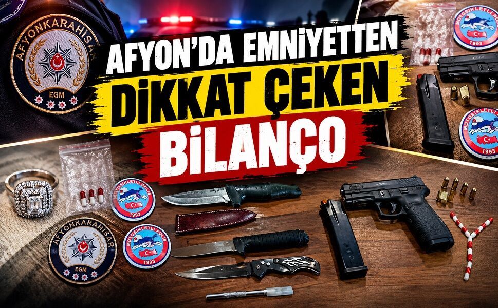 Afyon’da Emniyetten Dikkat Çeken Bilanço
