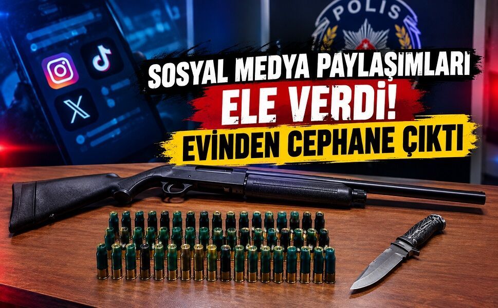 Sosyal Medya Paylaşımları Ele Verdi! Evinden Cephane Çıktı