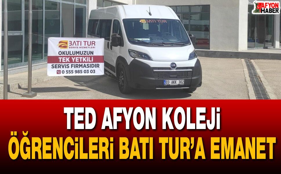 TED Afyon Koleji Öğrencileri Batı Tur’a emanet