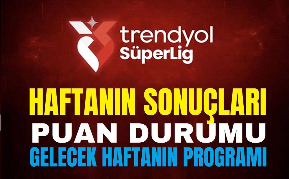 Süper Ligde 6. Hafta sonu: Puan durumu, gelecek hafta