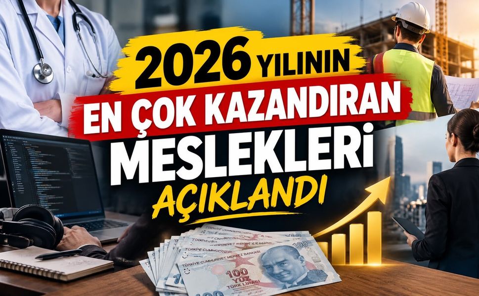 2026 yılının en çok kazandıran meslekleri açıklandı