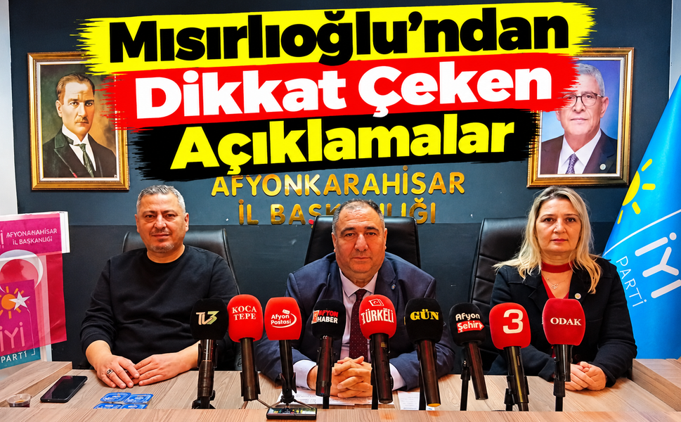 Mısırlıoğlu’ndan Dikkat Çeken Açıklamalar