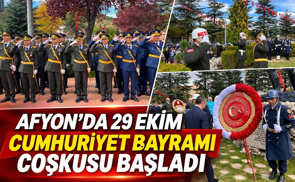 Afyon’da 29 Ekim Cumhuriyet Bayramı Coşkusu Başladı