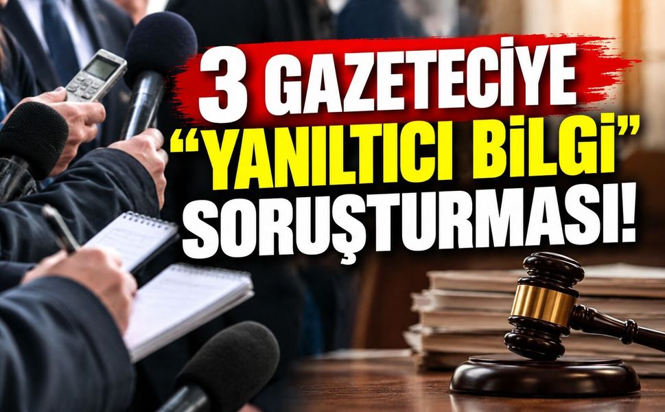 3 gazeteciye “yanıltıcı bilgi” soruşturması!