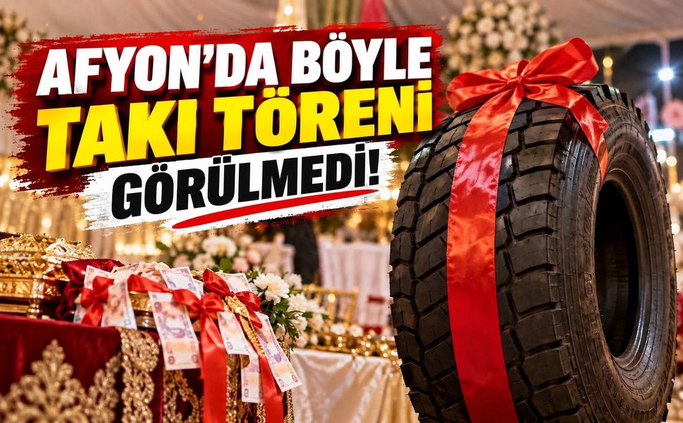 Afyon'da böyle takı töreni görülmedi!