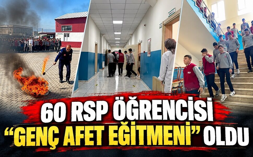 60 RSP öğrencisi “genç afet eğitmeni” oldu