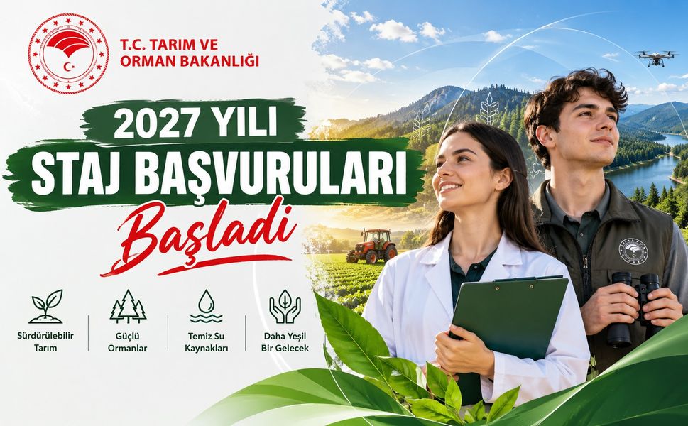 Tarım ve Orman Bakanlığı 2027 Yılı Staj Başvuruları Başladı