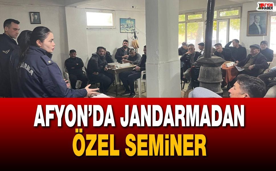 Afyon’da jandarmadan silah ruhsatı sahiplerine seminer