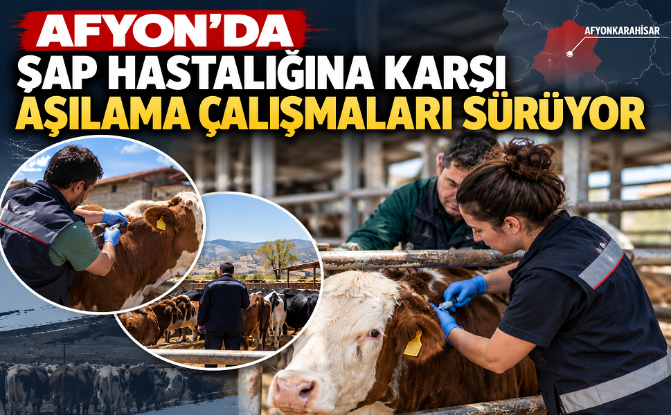 Afyon’da şap hastalığına çalışmalar sürüyor