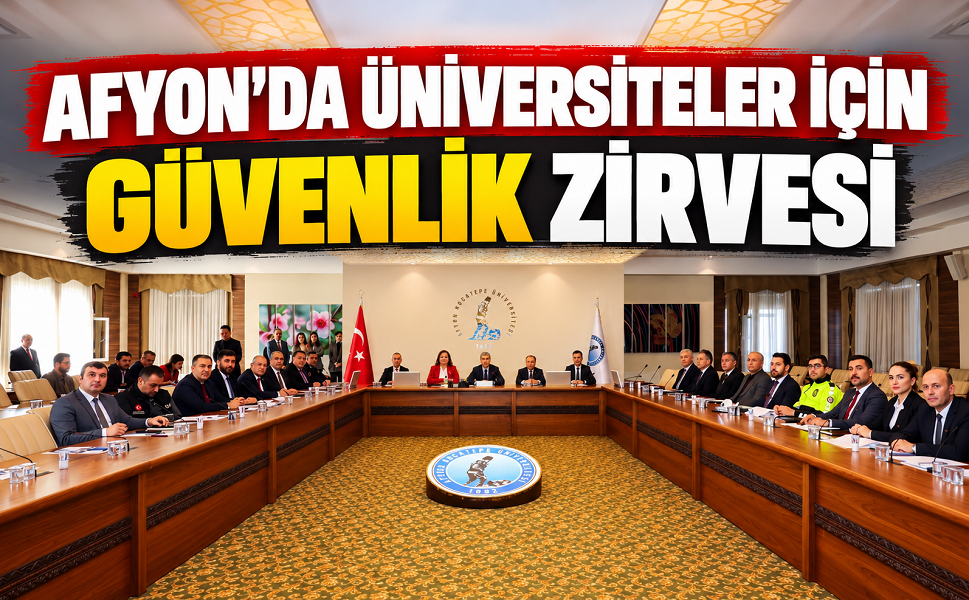 Afyon’da Üniversiteler İçin Güvenlik Zirvesi