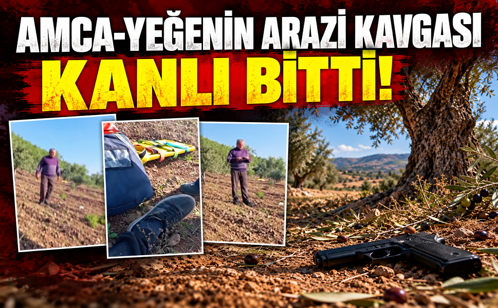 Amca-yeğenin arazi kavgası kanlı bitti!