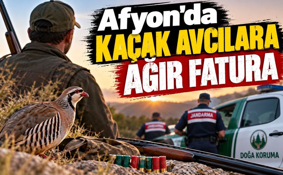 Afyon’da kaçak avcılara ağır fatura