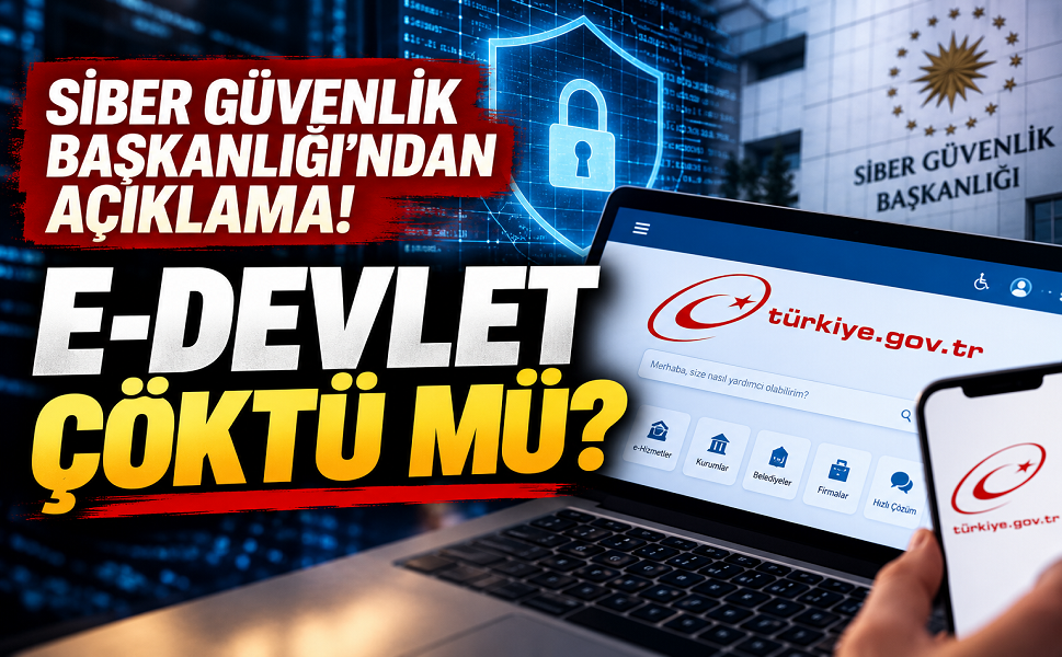 Siber Güvenlik Başkanlığı'ndan açıklama! E-Devlet çöktü mü?