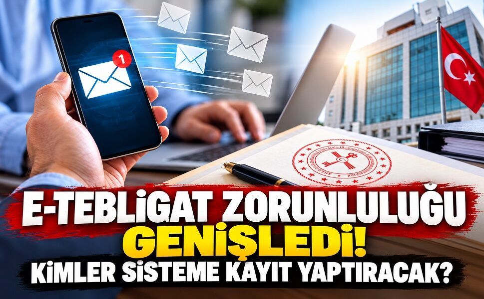 E-Tebligat zorunluluğu genişledi! Kimler sisteme kayıt yaptıracak?
