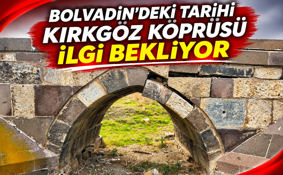 Bolvadin’deki Tarihi Kırkgöz Köprüsü İlgi Bekliyor