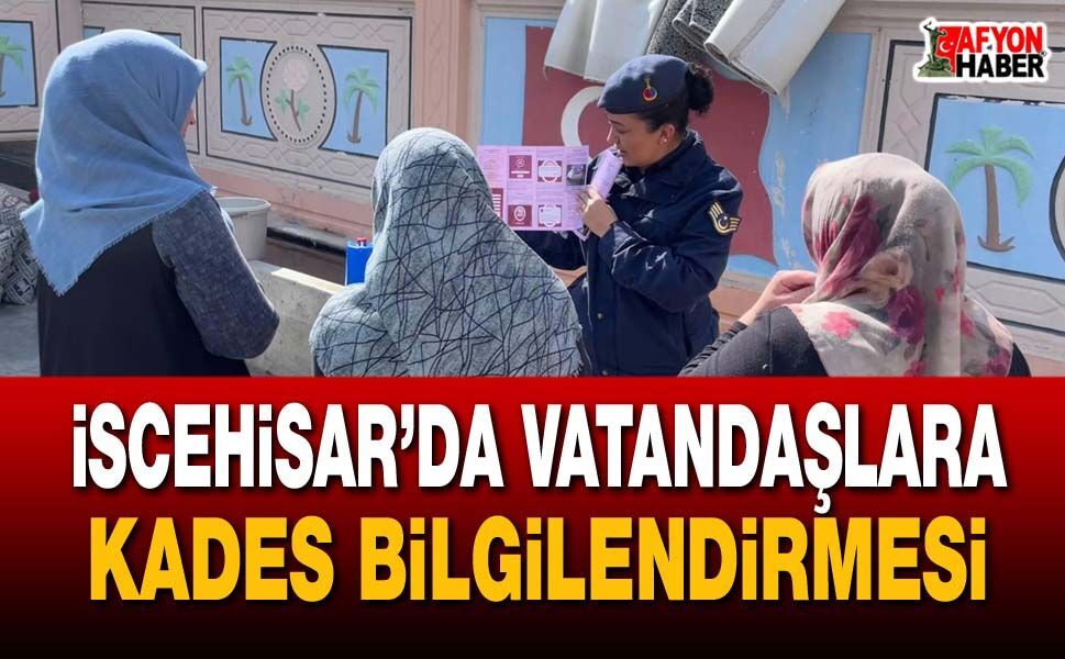 İscehisar’da vatandaşlara KADES bilgilendirmesi