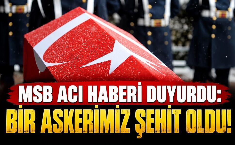 MSB acı haberi duyurdu! Bir askerimiz şehit oldu