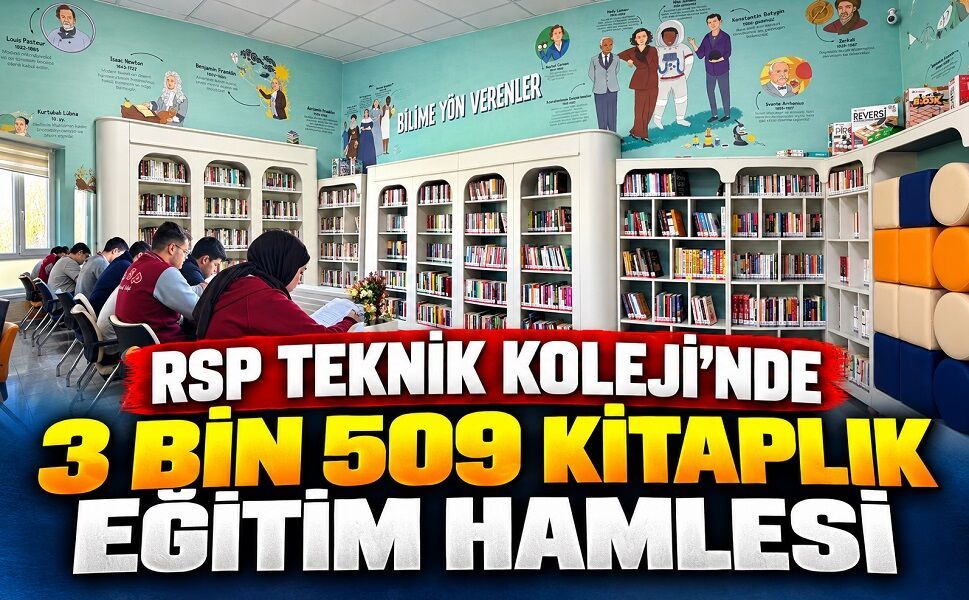 RSP Teknik Koleji’nde 3 Bin 509 Kitaplık Eğitim Hamlesi
