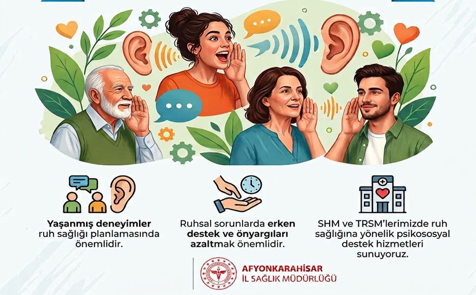 Afyonkarahisar İl Sağlık Müdürlüğünden Dünya Ruh Sağlığı Günü Çağrısı