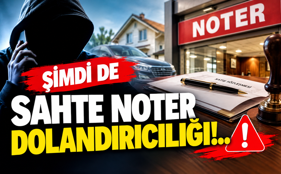 Şimdi de sahte noter dolandırıcılığı!..