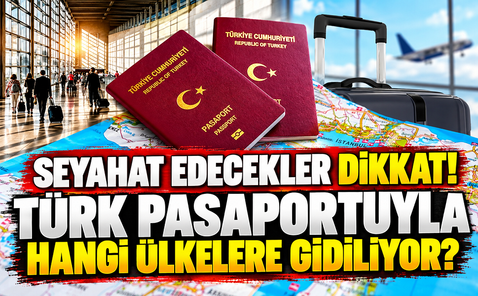 Seyahat edecekler dikkat! Türk pasaportuyla hangi ülkelere gidiliyor?