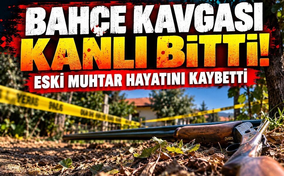 Bahçe kavgası kanlı bitti! Eski muhtar hayatını kaybetti