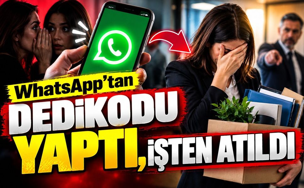 WhatsApp’tan dedikodu yaptı, işten atıldı